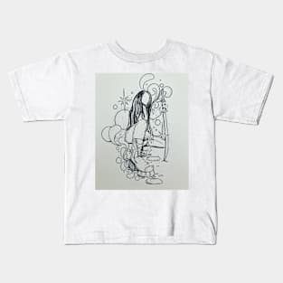 Black and white sword Kids T-Shirt